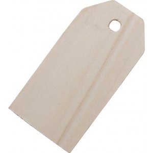 Étiquettes de Manille en placage de bois - 10 pcs Étiquettes de Manille en placage de bois - 10 pcs