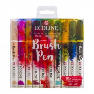 Pack de 10 stylos pinceaux Ecoline - Mode Pack de 10 stylos pinceaux Ecoline - Mode