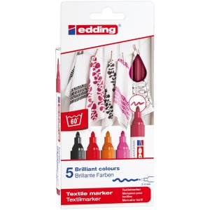 Edding 4500 Textile - Couleurs chaudes Edding 4500 Textile - Couleurs chaudes