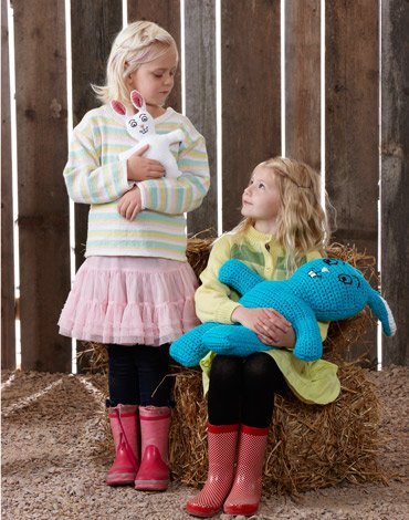 Patron au crochet - Lapins au crochet en trois tailles