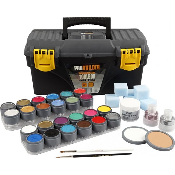 Trousse de maquillage Grimas - couleurs mlanges - 39 pices