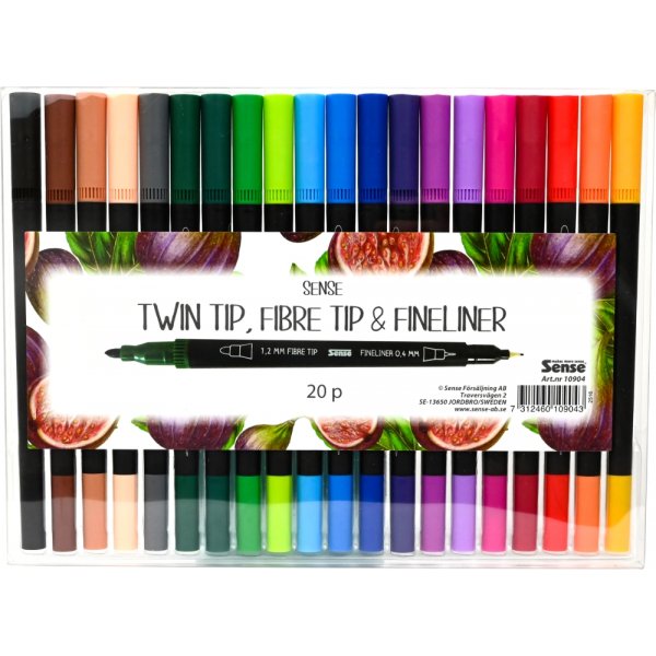 Fineliner Sense TwinTip - 20 stylos Fineliner Sense TwinTip - 20 stylos