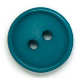 Bouton Rond 2 trous 15 mm 6pcs - Sarcelle foncé Bouton Rond 2 trous 15 mm 6pcs - Sarcelle foncé