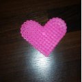 Image client Assiette perle Nabbi 16 / 8 cm - blanc 2 pcs. mélanger le coeur