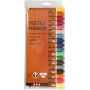 Stylos textiles - couleurs mlanges - 18 pcs