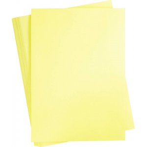Carton coloré - jaune clair - A2 - 180 g - 100 feuilles Carton coloré - jaune clair - A2 - 180 g - 100 feuilles