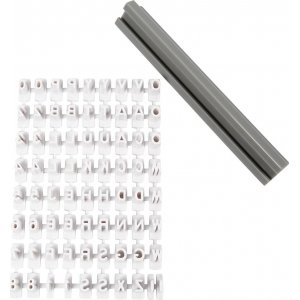 Set de tampons - blanc - lettres - chiffres Set de tampons - blanc - lettres - chiffres