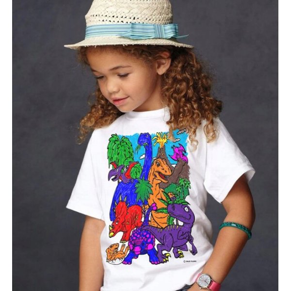 Colorie ton T-shirt - Dinosaures