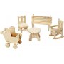 Mini meuble - chaise - banc - chaise  bascule - table - landau - 50 pcs