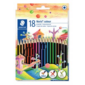 Crayons de couleur Noris - 18 crayons Crayons de couleur Noris - 18 crayons