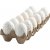 Oeuf en plastique - blanc - motif en relief - 12 pcs Oeuf en plastique - blanc - motif en relief - 12 pcs