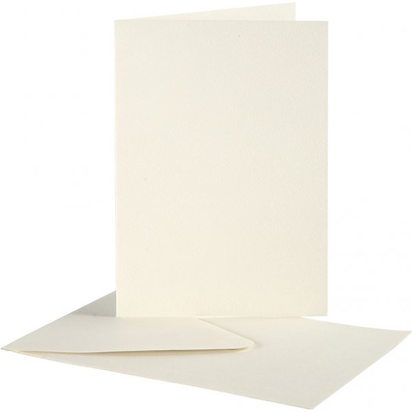 Carte postale avec enveloppe - blanc cassé - 10,5 x 15 cm - 10 pcs Carte postale avec enveloppe - blanc cassé - 10,5 x 15 cm - 10 pcs