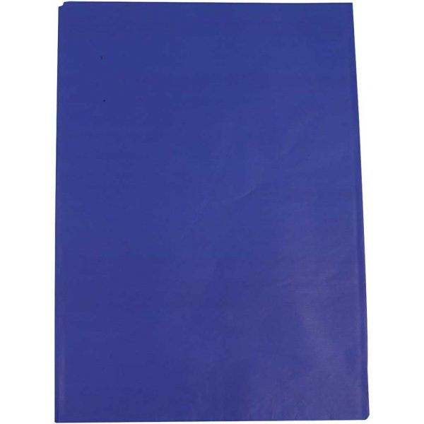Papier de soie - bleu - 50 x 70 cm - 14 g -25 feuilles