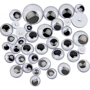 Yeux roulés - cousus - 250 pcs Yeux roulés - cousus - 250 pcs