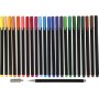 Marqueur Colortime Fineliner - couleurs mlanges - 24 pcs