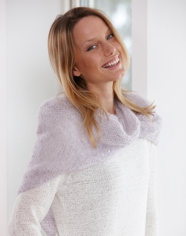 Patron tricot - Châle tricoté Patron tricot - Châle tricoté