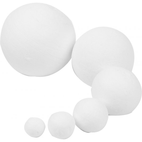 Boules de flirt - blanches - diffrentes tailles - 240 pcs