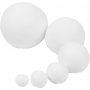 Boules de flirt - blanches - diffrentes tailles - 240 pcs