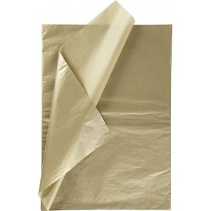 Papier de soie - doré - 50 x 70 cm - 14 g -6 feuilles Papier de soie - doré - 50 x 70 cm - 14 g -6 feuilles
