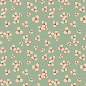 Toile cirée Niwa en polyester thé vert Toile cirée Niwa en polyester thé vert