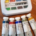 Image client Coffret aquarelle Sennelier - 8 x 1/2 tasse