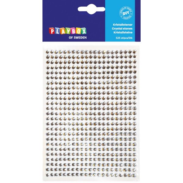 Pierres de cristal argent