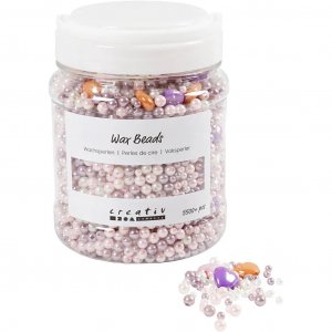Perles de cire - M�lange de nacre