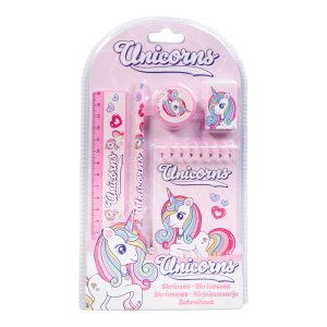 Ensemble de papeterie Licorne - 5 pi�ces