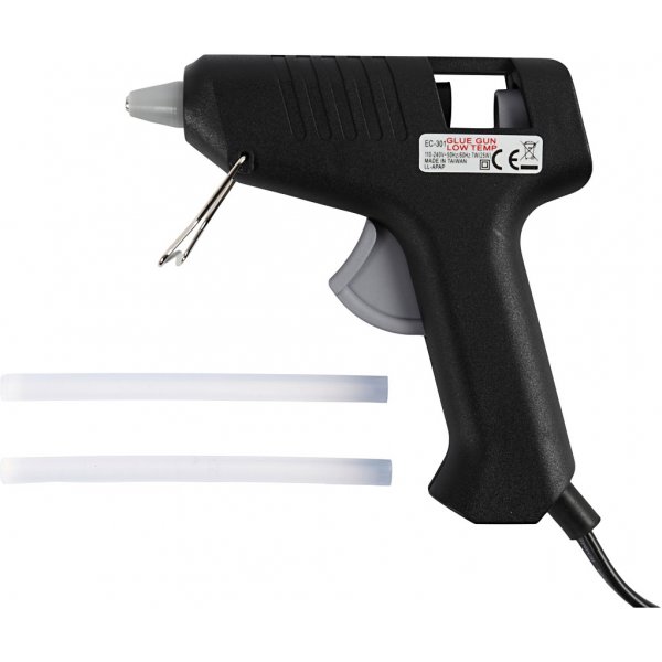 Pistolets  colle avec colle -130C - Basse temprature - Lot de 6 pistolets et 200 btons de colle