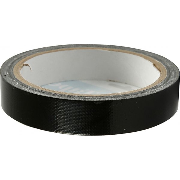 Ruban textile - noir - 25 m
