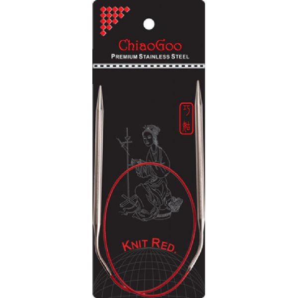 Aiguille circulaire SS Rouge 60 cm