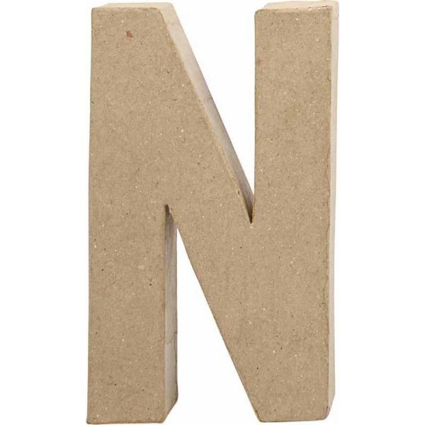 Lettre en carton - N - 5 cm