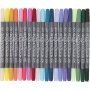 Marqueur Colortime Double - couleurs complmentaires - 20 pcs