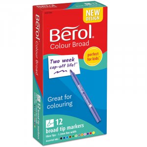 Stylo fibre Berol - Color Broad - 12 stylos stylos Stylo fibre Berol - Color Broad - 12 stylos stylos
