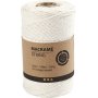 Fil macram - blanc cass - 2 mm - 198 m