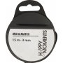 Ruban satin - noir - B3 mm - 15 m