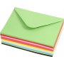 Enveloppe - couleurs mlanges - 11,5 x 16 cm - 10 x 10 pcs
