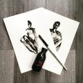 Image client Feutre Sennelier Encre "A La Pagode" 125 ml - Noir