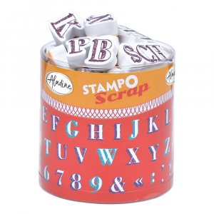 Timbres Stampo 54+1 pièces - Alphabet Timbres Stampo 54+1 pièces - Alphabet