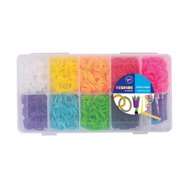 Ensemble de boucles fantaisie en bote de rangement 2700 pcs