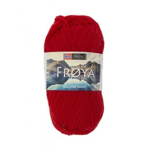 Fil Viking Fröya 50g - Rouge (204) Fil Viking Fröya 50g - Rouge (204)