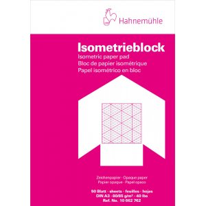 Bloc millimétrique Hahnemühle Isometric 80/85g Bloc millimétrique Hahnemühle Isometric 80/85g