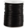 Cordon satin - noir - 50 m