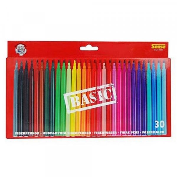 Stylos fibre Basic Sense - 30 stylos