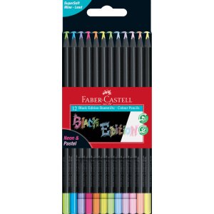 Set de crayons de couleur - Faber-Castell - Black Edition - Néon + Pastel Set de crayons de couleur - Faber-Castell - Black Edition - Néon + Pastel