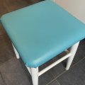 Image client Tissu d'ameublement Vinyle / Similicuir Turquoise - 140 cm