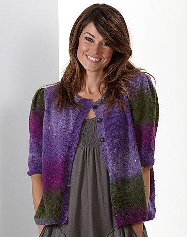 Patron tricot - Cardigan tricot  manches bouffantes