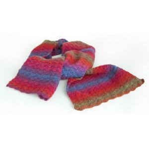 Patron au crochet - Châle au crochet (multicolore) Patron au crochet - Châle au crochet (multicolore)