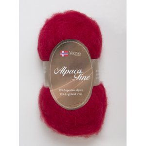Fil Viking Alpaga Maya 50g - Rouge (755) Fil Viking Alpaga Maya 50g - Rouge (755)