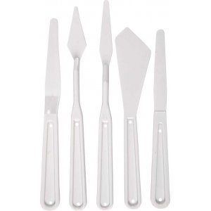 Spatules - blanches - 5 pcs Spatules - blanches - 5 pcs